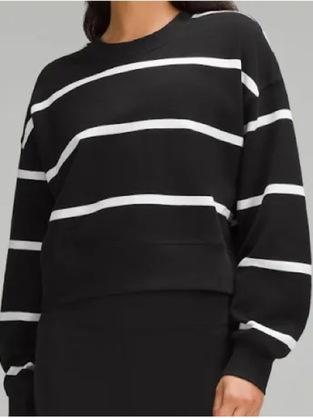 Cloud 9 Marine Layer Black Sweatshirt with White Trim